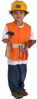 Boys Construction Vest Halloween Costume Set Age 3 6yr  