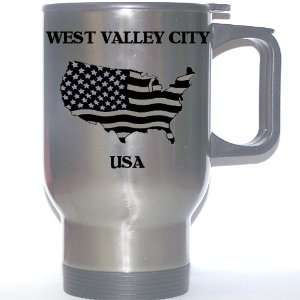  US Flag   West Valley City, Utah (UT) Stainless Steel Mug 