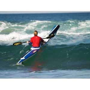 Kayaker, Maroochydore, Sunshine Coast, Queensland, Australia Stretched 