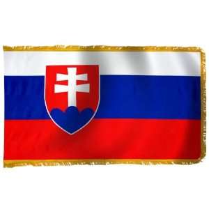  Slovakia Flag 3X5 Foot E Poly PH and FR Patio, Lawn 