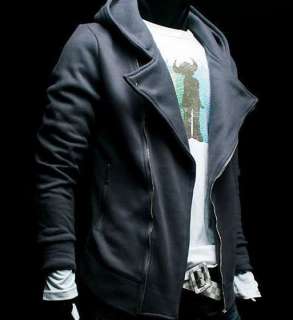 wholesale Fashionable Casual Hooded Zipper Embellished Coat Deep Grey