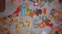 HUGE lot the biggest collection vintage paper dolls clothes woman girl 