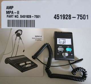 AMP MPA II MULTI PURPOSE AMPLIFIER 451928 7501  