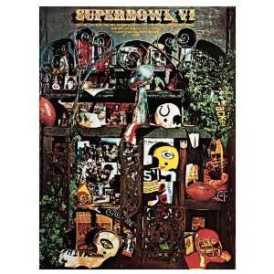  Canvas 36 x 48 Super Bowl VI Program Print   1972, Cowboys 