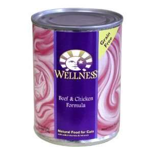  Wellness Canned Cat Super5Mix Beef & Chicken 24/3 Oz Case 
