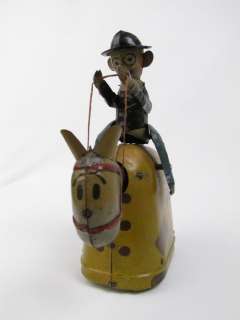 Rare Nifty Barney Google Spark Plug Windup Tin Toy 1923  