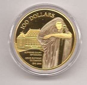 2005 $100 14K Gold Coin   Supreme Court of Justice  