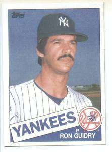 25 Card Lot 1985 Topps Ron Guidry Yankees NR MT # 790  