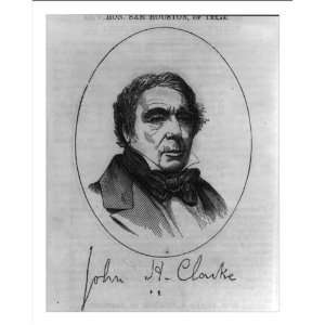  Historic Print (M) John Hopkins Clarke, 1789 1870