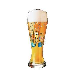  Weizen Beer Glass, Couple Shares a Beer, Designer Color 