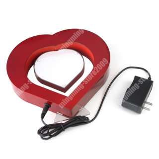 Magnetic Floating Heart Picture Frame, levitation photo frame with LED 