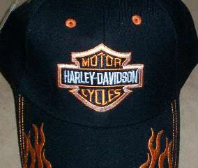 Harley Davidson Motorcycles Black Ball Cap Biker Hat  