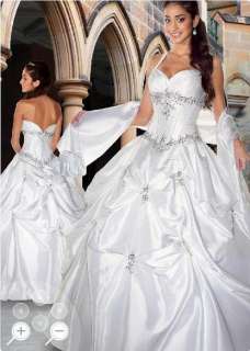 New Stock White Halter Formal Prom Party Gown Evening Dress Wedding 