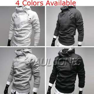   Men’s Slim fit hoodies Jacket Coat 4Colors XS S M L onsale  