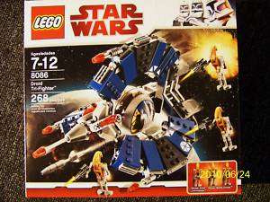 LEGO STAR WARS DROID TRI FIGHTER # 8086 268 pcs. 3 minifigs MIB  
