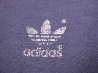 vintage 80s ADIDAS TREFOIL RINGER JERSEY T Shirt SMALL soft thin 