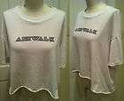 VTG 90s BOHO GRUNGE SKATER AIRWALK SHEER WORN THIN CUTOFF CROPPED T 