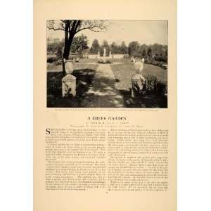  1913 Article Greek Garden Arthur Dakin Aphrodite God 