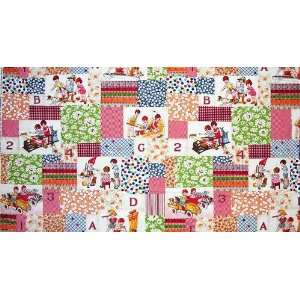  45 Wide Moda Wee Play Collage Cream Fabric By The Yard 
