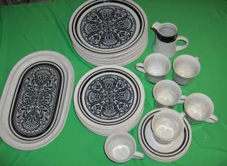 25 Pc Lot Vin25 Pc Lot Vintage Noritake China Primastone Malaga 8301