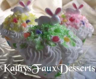 coconut bunny cupcakes lavender floral cake