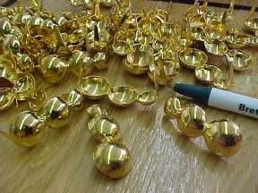 10 Brass Bubble Decorations for Leather Crafts 842  