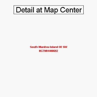 USGS Topographic Quadrangle Map   South Manitou Island OE SW, Michigan 