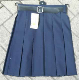 Box Pleated Skirt Belted button+zip school uniform BNWT  