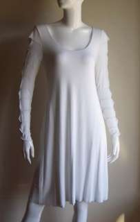 BAILEY 44 white DRESS Cut Outs Stretch ANTHROPOLOGIE cruise wear 