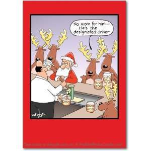Funny Merry Christmas Card Designated Driver Humor Greeting Tim Whyatt