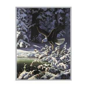  Eagle In Winter Poster Print
