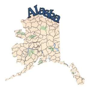  Alaska Map Laser Die Cut Arts, Crafts & Sewing