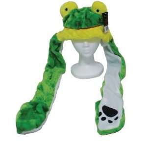  Plush Double Faced Long Paw Frog Hat Toys & Games