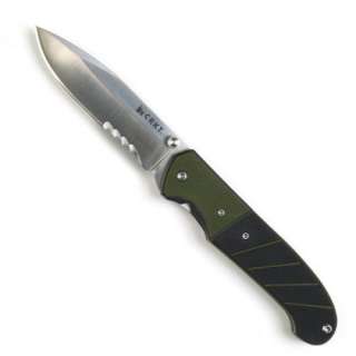CRKT Knife   Ignitor Veff Combo Serrated Edge Green/Black  