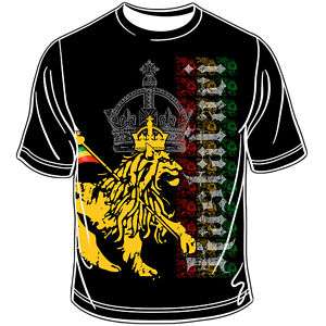   Lion Of Judah Rasta T Shirt Reggae Jamaica Marley Selassie Africa XL