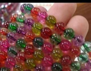 8mm Multicolor Tourmaline Round Loose Beads 15 AAA  