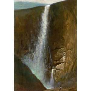  Oil Painting The Falls Albert Bierstadt Hand Painted Art 