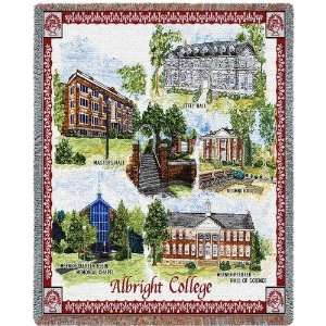 Albright College Collage Throw   70 x 54 Blanket/Throw  