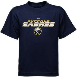   Buffalo Sabres Youth Navy Blue Attack Zone T Shirt