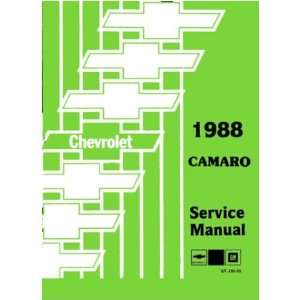  1988 CHEVROLET CAMARO Shop Service Repair Manual Book 