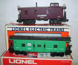 LIONEL O 9174 & 17604 CABOOSE LOT  