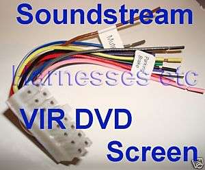 SOUNDSTREAM Wire Harness VIR 8000 5000 8007 8004 8006T  
