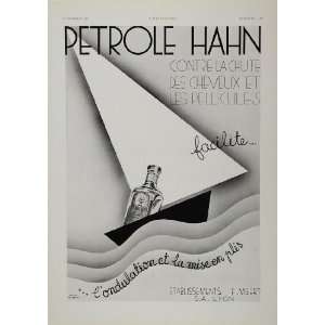  1933 Ad Bernard Aldebert Illustration French Petrole Hahn 