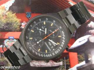 Mens Le Jour Automatic Chronograph Tachymeter, Swiss Made, Black Dial 