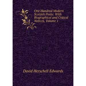   and Critical Notices, Volume 1 David Herschell Edwards Books