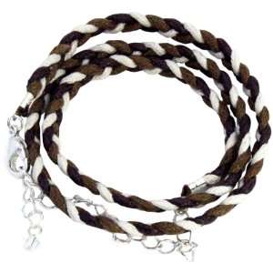  Jolees Boutique 18 Inch Braided Cotton Cord, Brown and 
