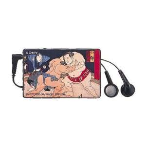  Sony SRF 220 AM FM Stereo Card Size Radio   Sumo Wrestler 