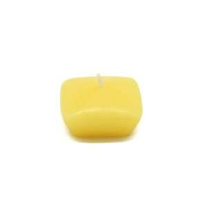  1 3/4 Yellow Square Floating Candles (12pc/Box)