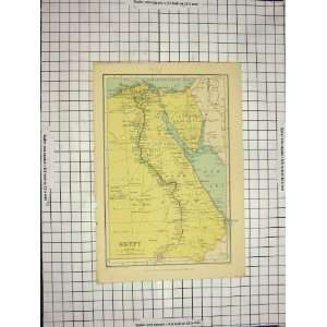  BARTHOLOMEW ANTIQUE MAP 1926 EGYPT RED SEA ALEXANDRIA