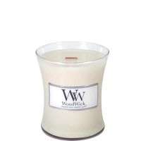 WoodWick Soy Candle LINEN Premium 10 oz Burn Time 100 Hours  